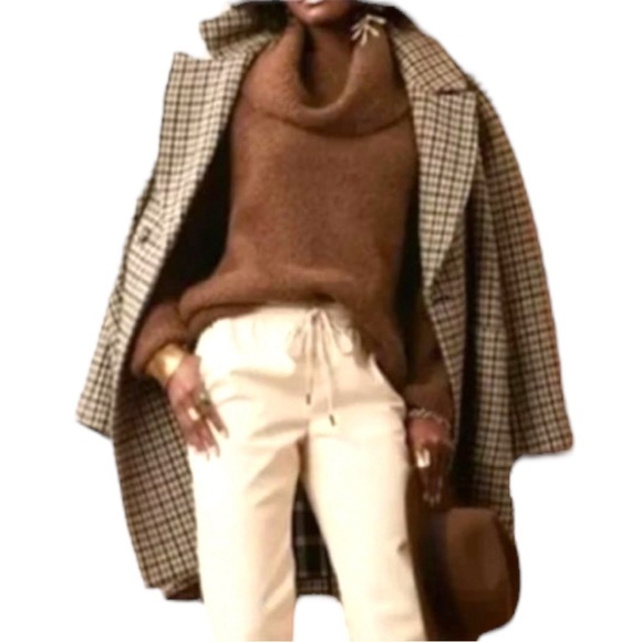 Max Studio Melange Brown Long Line Cowl Neck Sweater - Picture 14 of 15